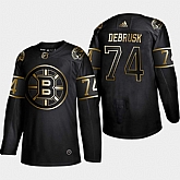 Bruins 74 Jake DeBrusk Black Gold Adidas Jersey,baseball caps,new era cap wholesale,wholesale hats